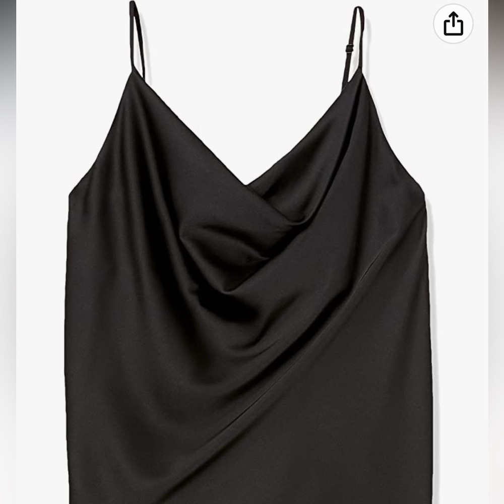 Papaya Cowl Neck Satin Top